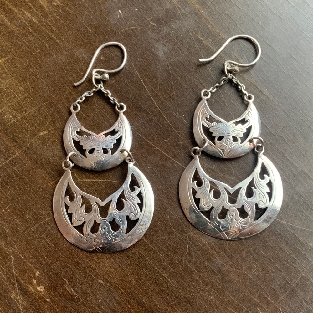 Elegant Silver Dangle Earrings